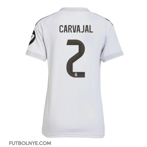 Camiseta Real Madrid Daniel Carvajal #2 Primera Equipación para mujer 2025-26 manga corta